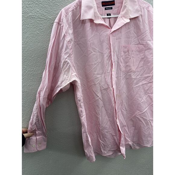Architect Mens Shirt Size XL Pink Regular Fit Long Sleeve Button Up Collared - Picture 2 of 11